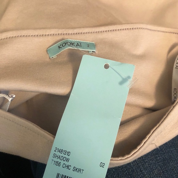 BNWT Kookai Chic Skirt taupe size 2 (AUS) - Picture 6 of 6